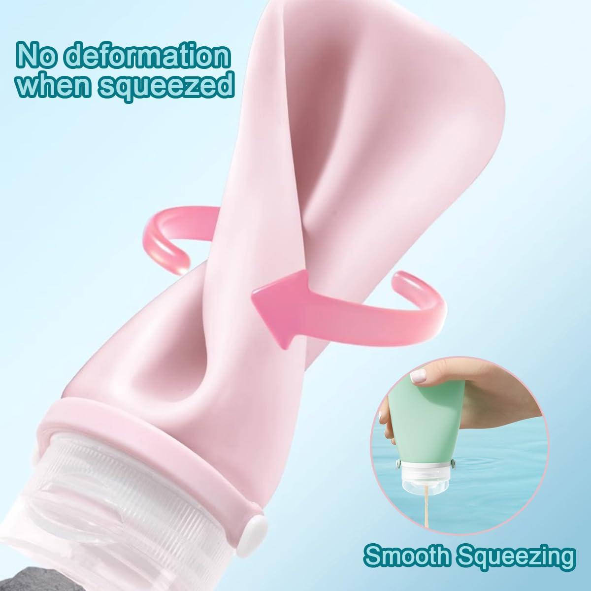 Juego de Botellas de Viaje 21 Piezas Tokusyou Rosa 90ml