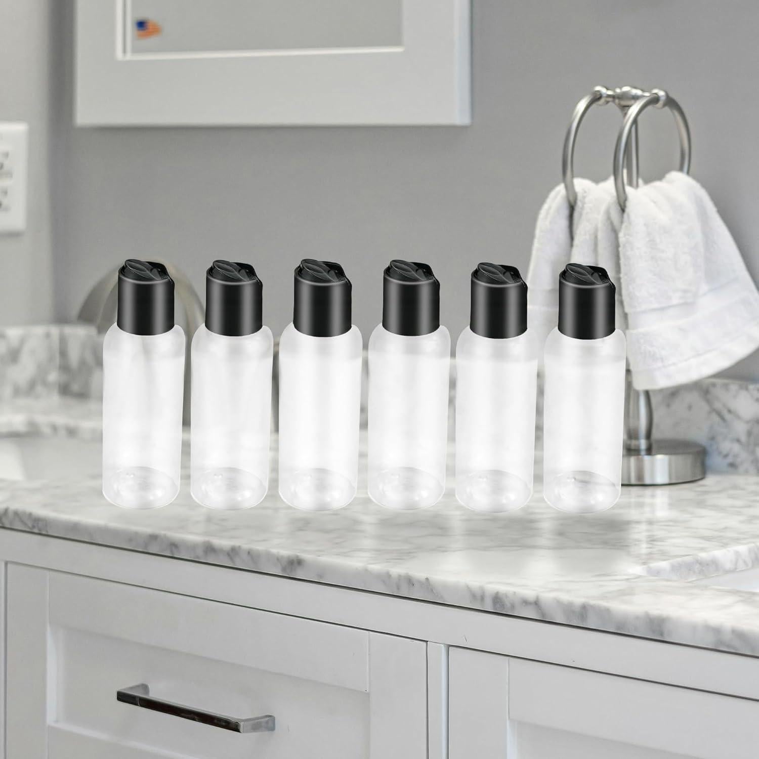 6 Botellas de Viaje Gmleey 100 ml A Prueba de Fugas TSA