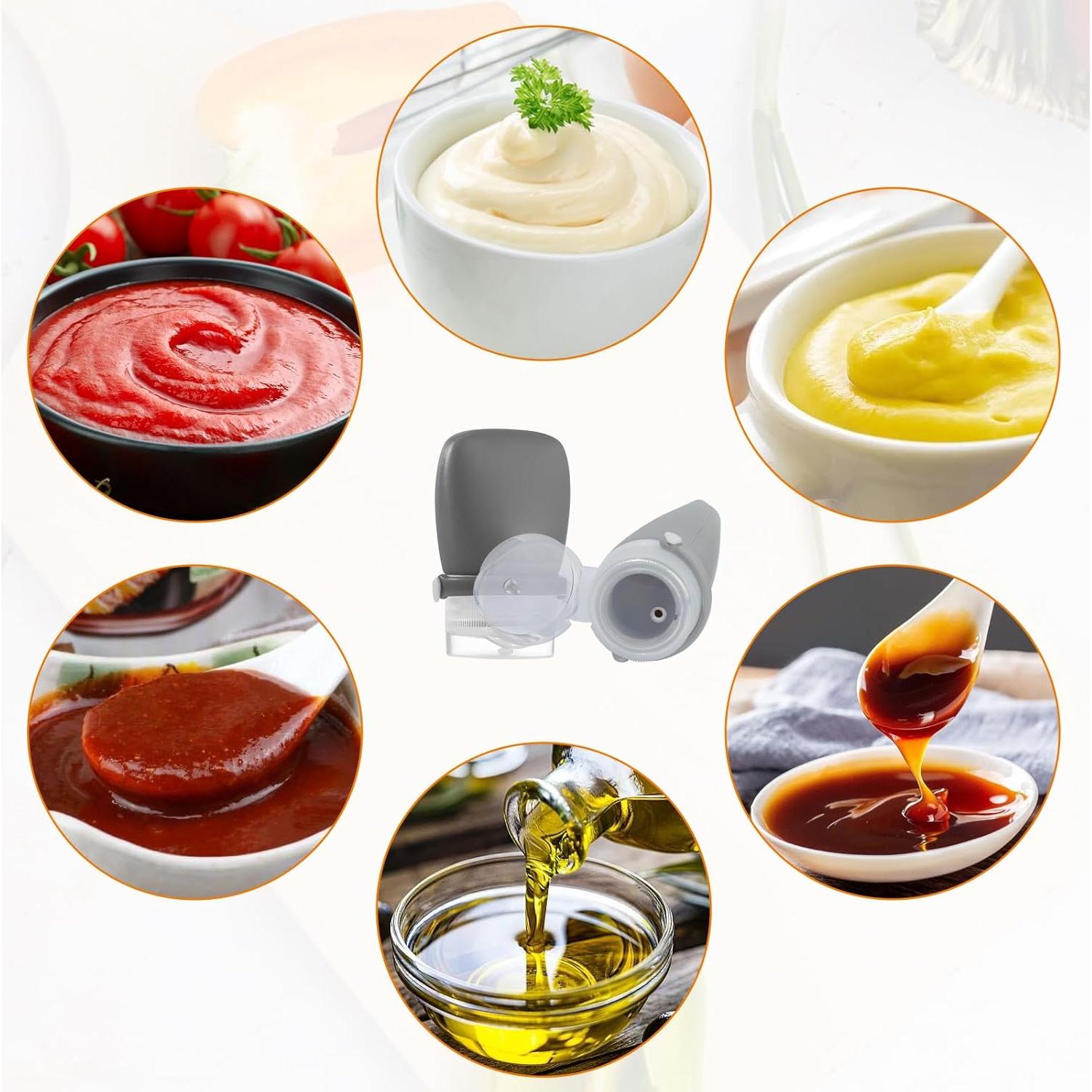 Botellas de Silicona RONRONS 30ml A Prueba de Fugas 4 Pack