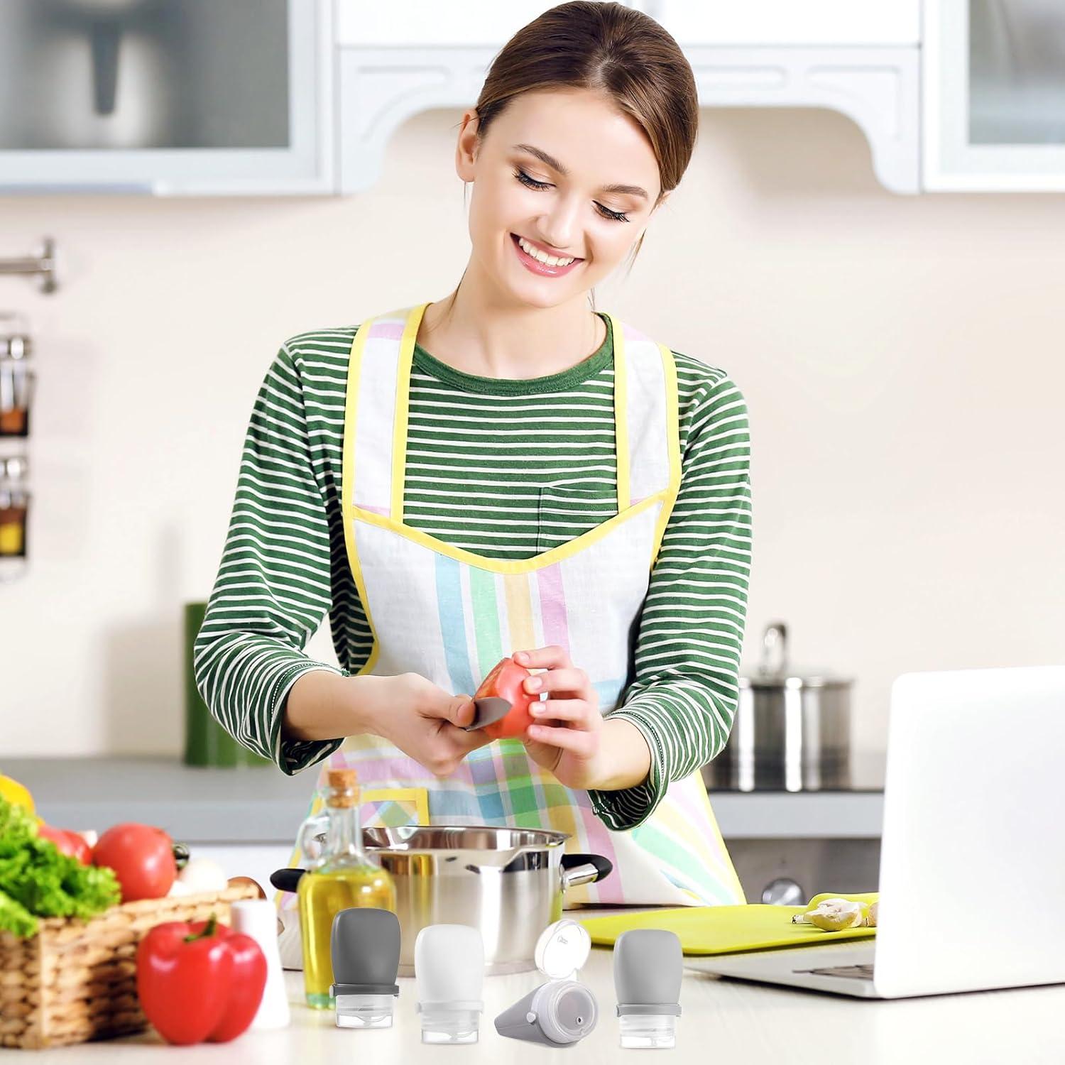 Botellas de Silicona RONRONS 30ml A Prueba de Fugas 4 Pack