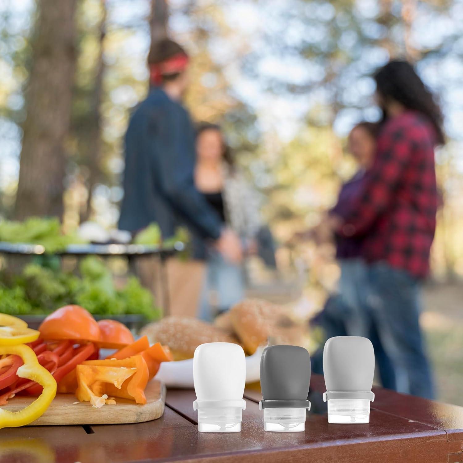 Botellas de Silicona RONRONS 30ml A Prueba de Fugas 4 Pack