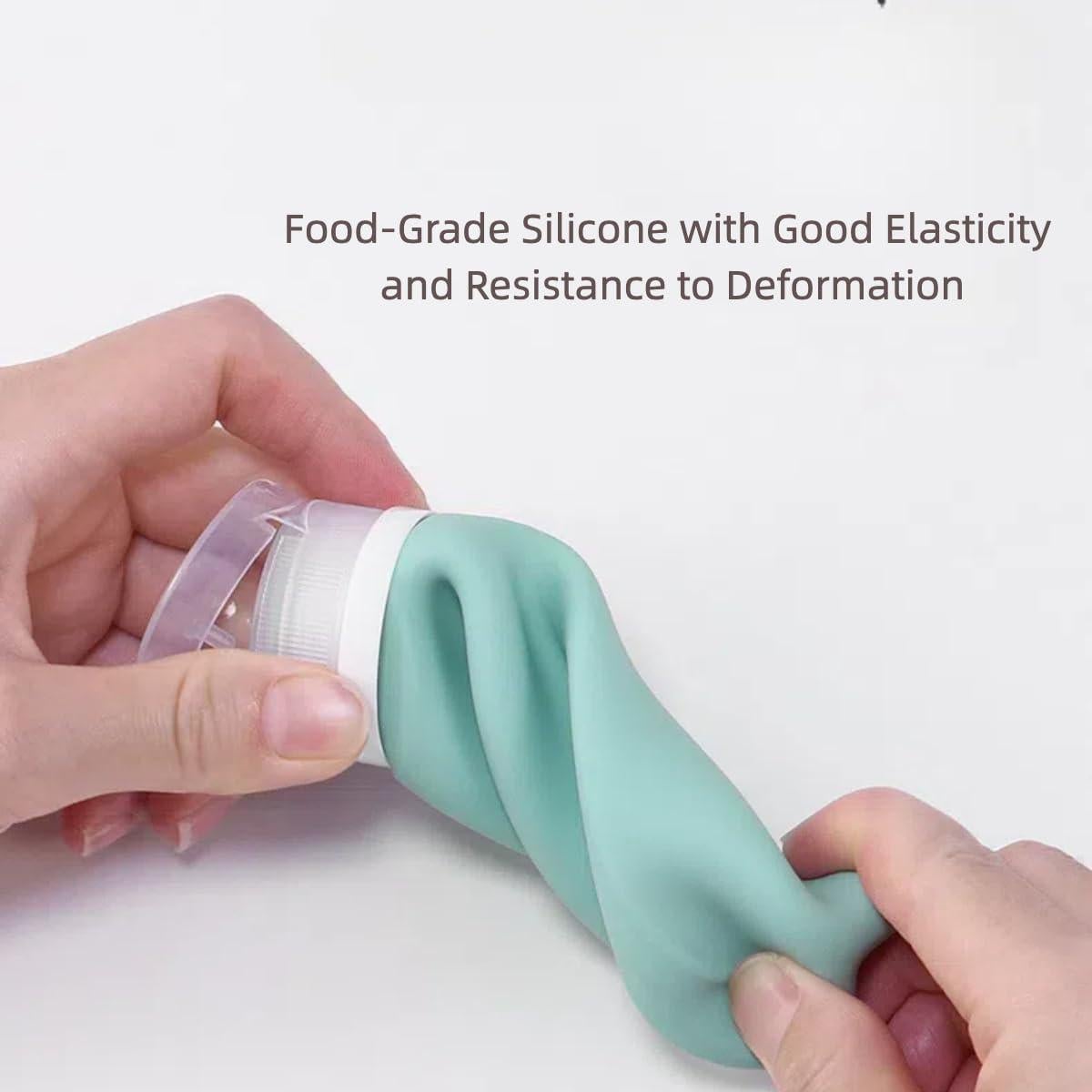 4 Botellas de Viaje Silicona xincx 60ml A prueba de Fugas