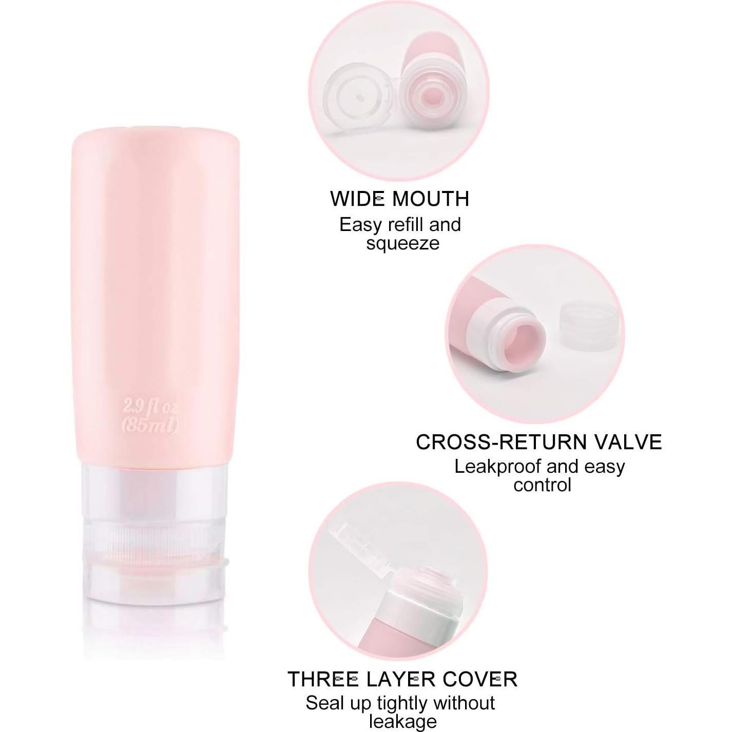 Set de Botellas de Viaje Vitog 12 Piezas Silicona y PET