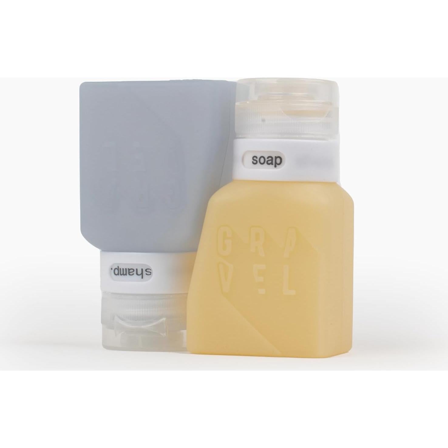 Botellas de Viaje Gravel 89ml Aprobadas por la TSA - 4 Pack