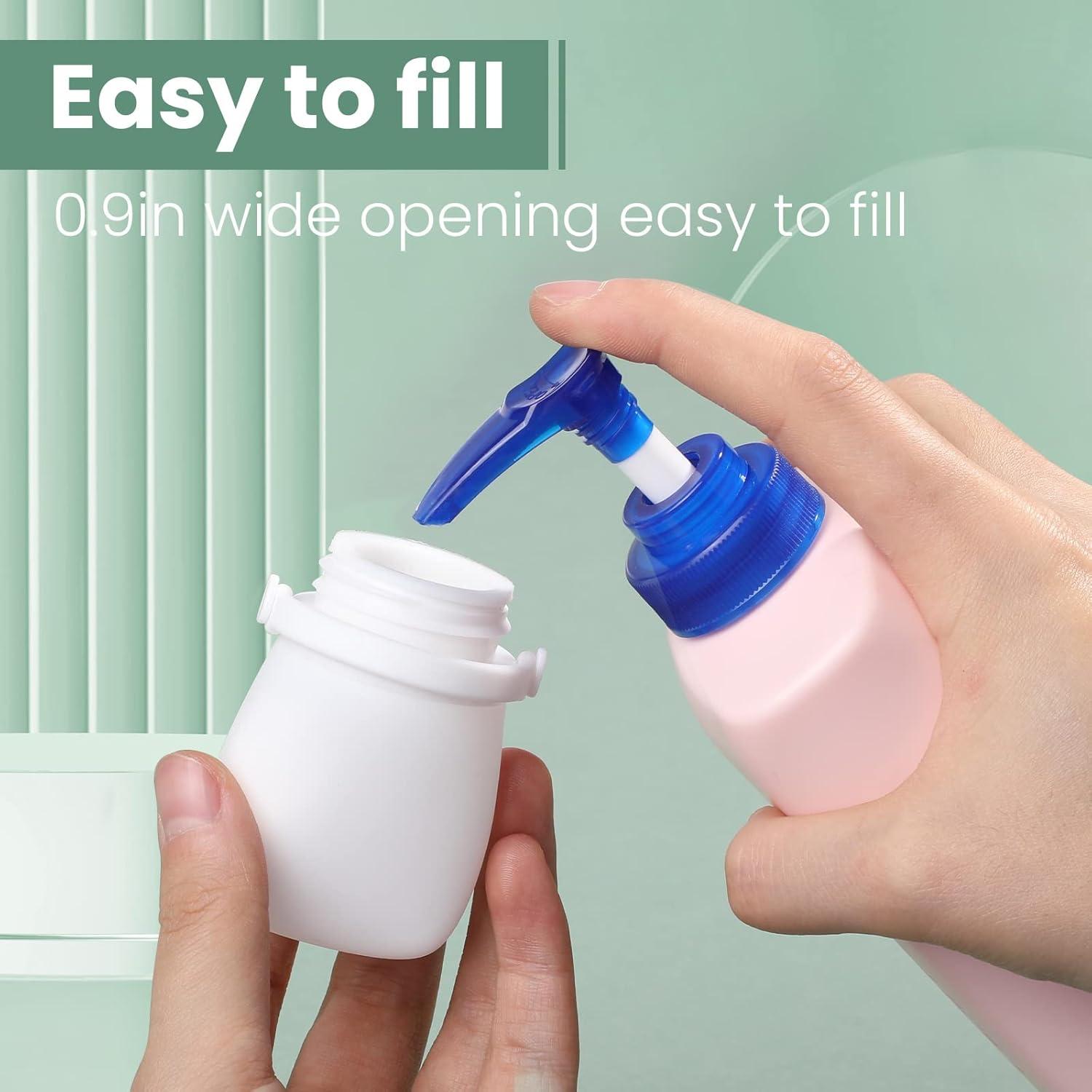 Botellas de Viaje RONRONS 30ml Silicona A Prueba de Fugas 4 Pzas