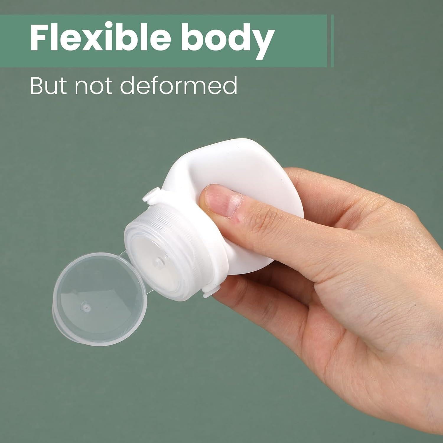 Botellas de Viaje RONRONS 30ml Silicona A Prueba de Fugas 4 Pzas