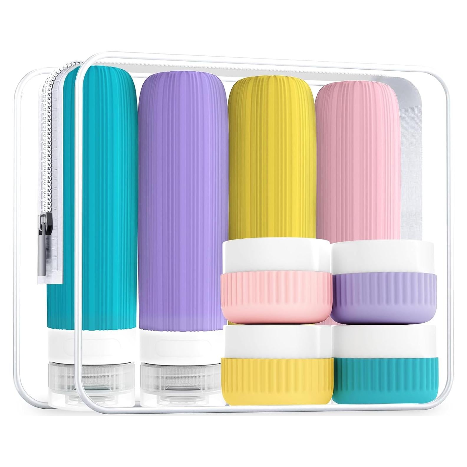 Set de Botellas de Viaje Huamemostyle Silicona 90g Rosa