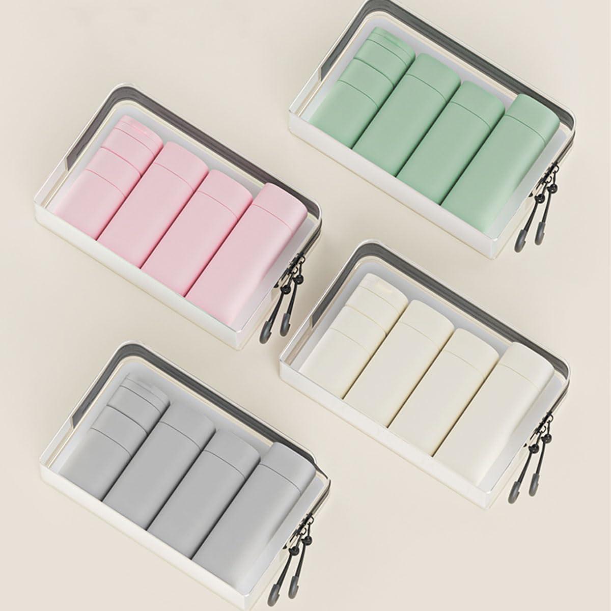 Juego de Botellas de Viaje Cirea 100ml A Prueba de Fugas Blanco