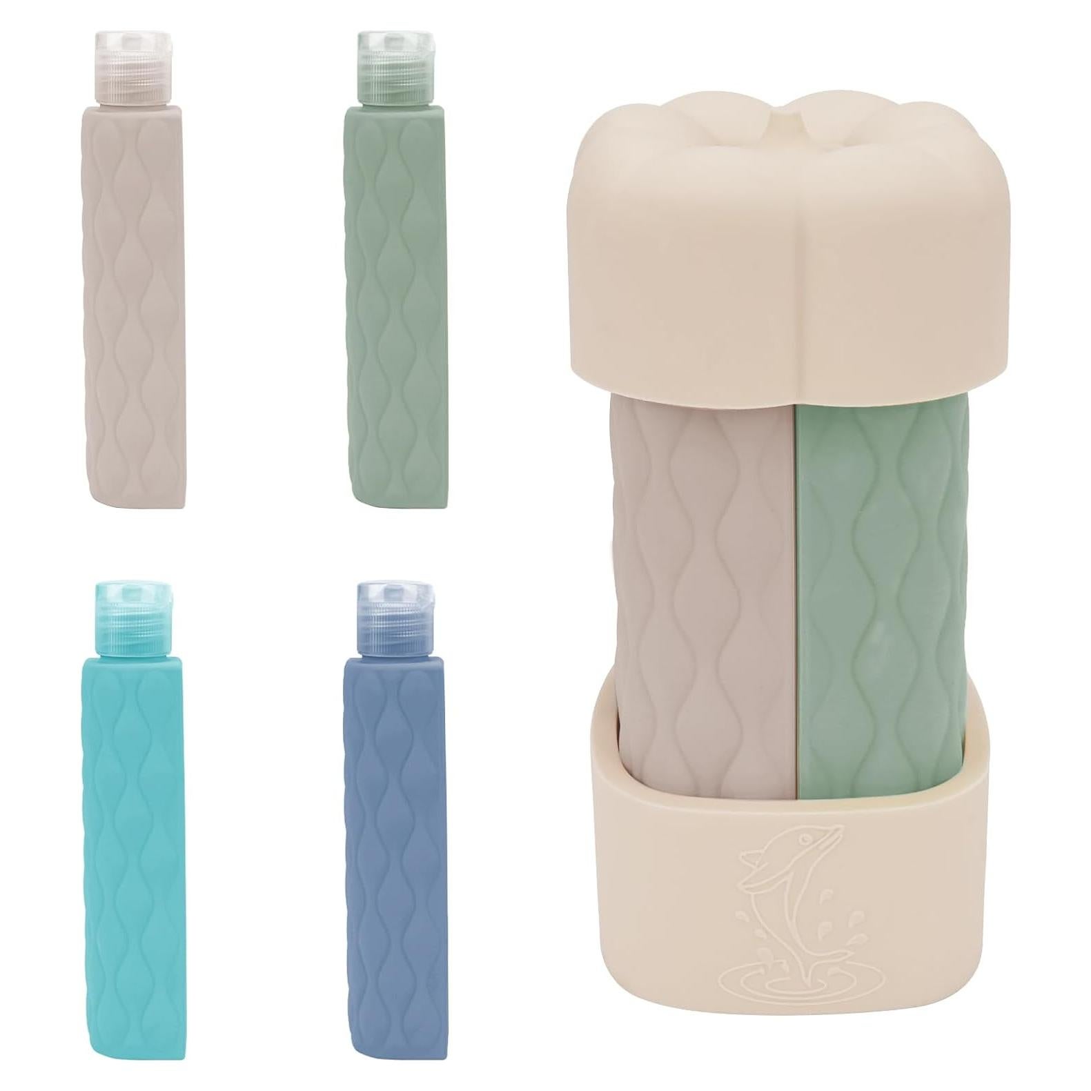 Botellas de viaje 4 en 1 ReignSword 60ml a prueba de fugas