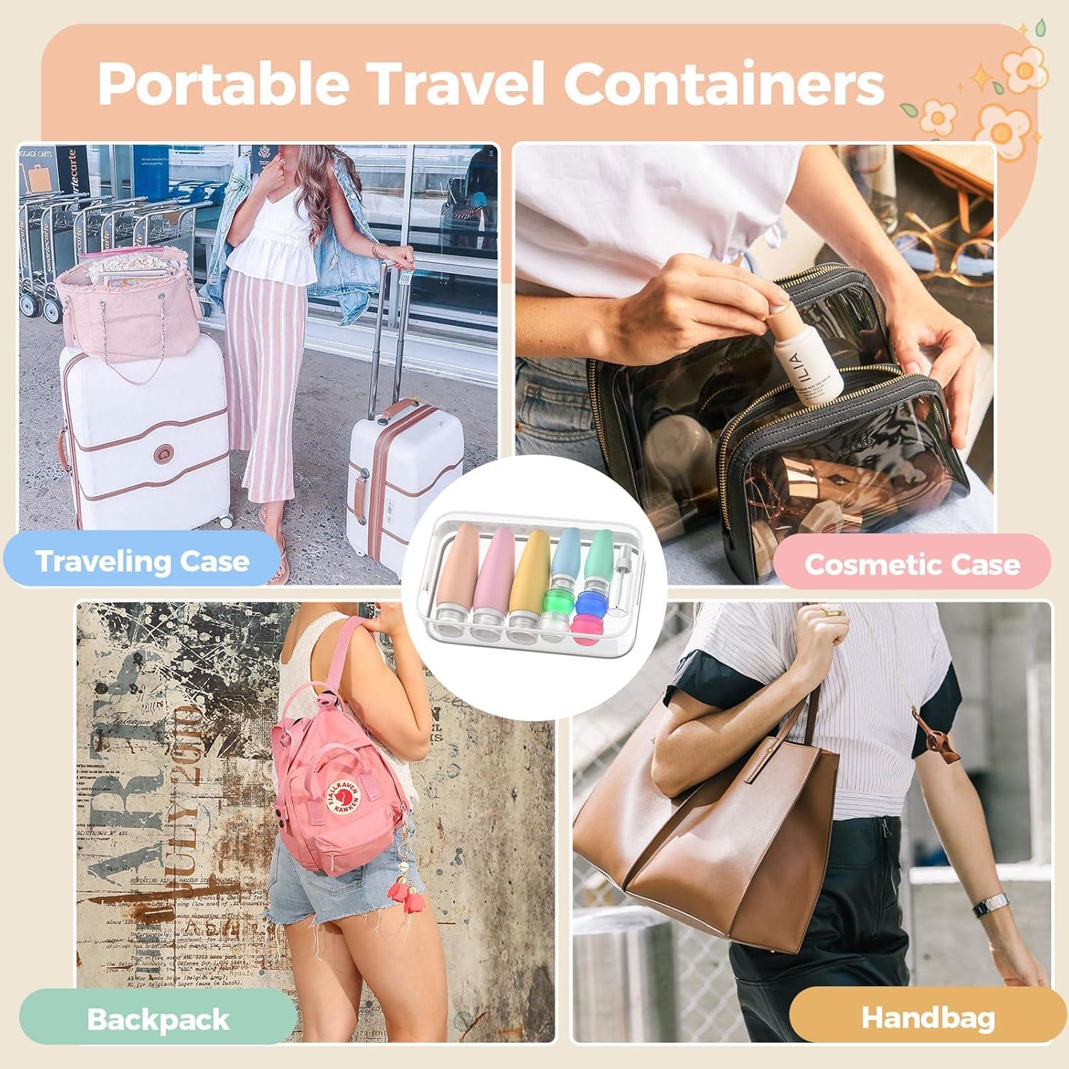 19 Botellas de Viaje Silicona Lapfoon Aprobadas TSA 280g