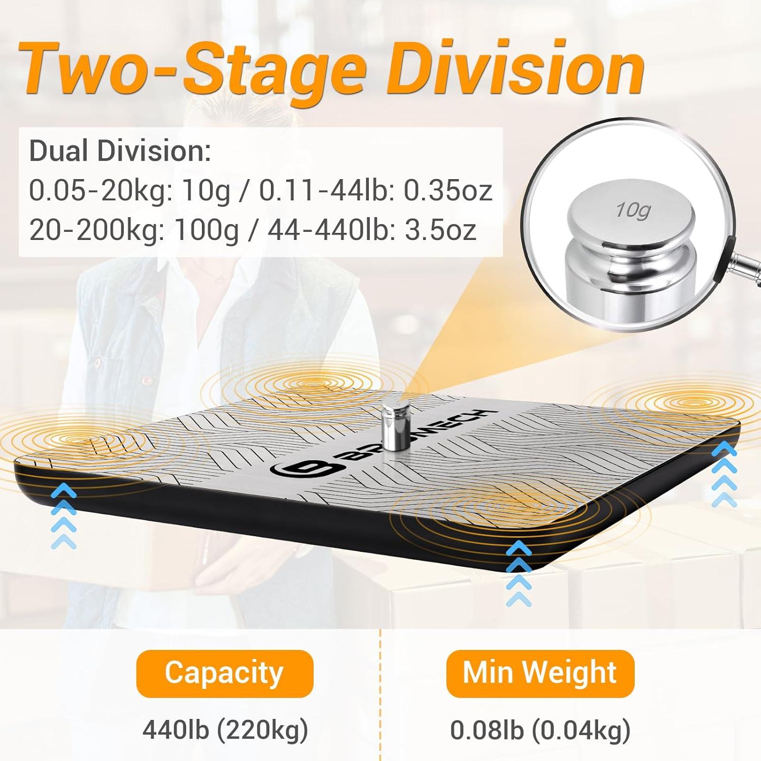 Báscula Postal Digital BROMECH BPT 200kg Alta Precisión 10g
