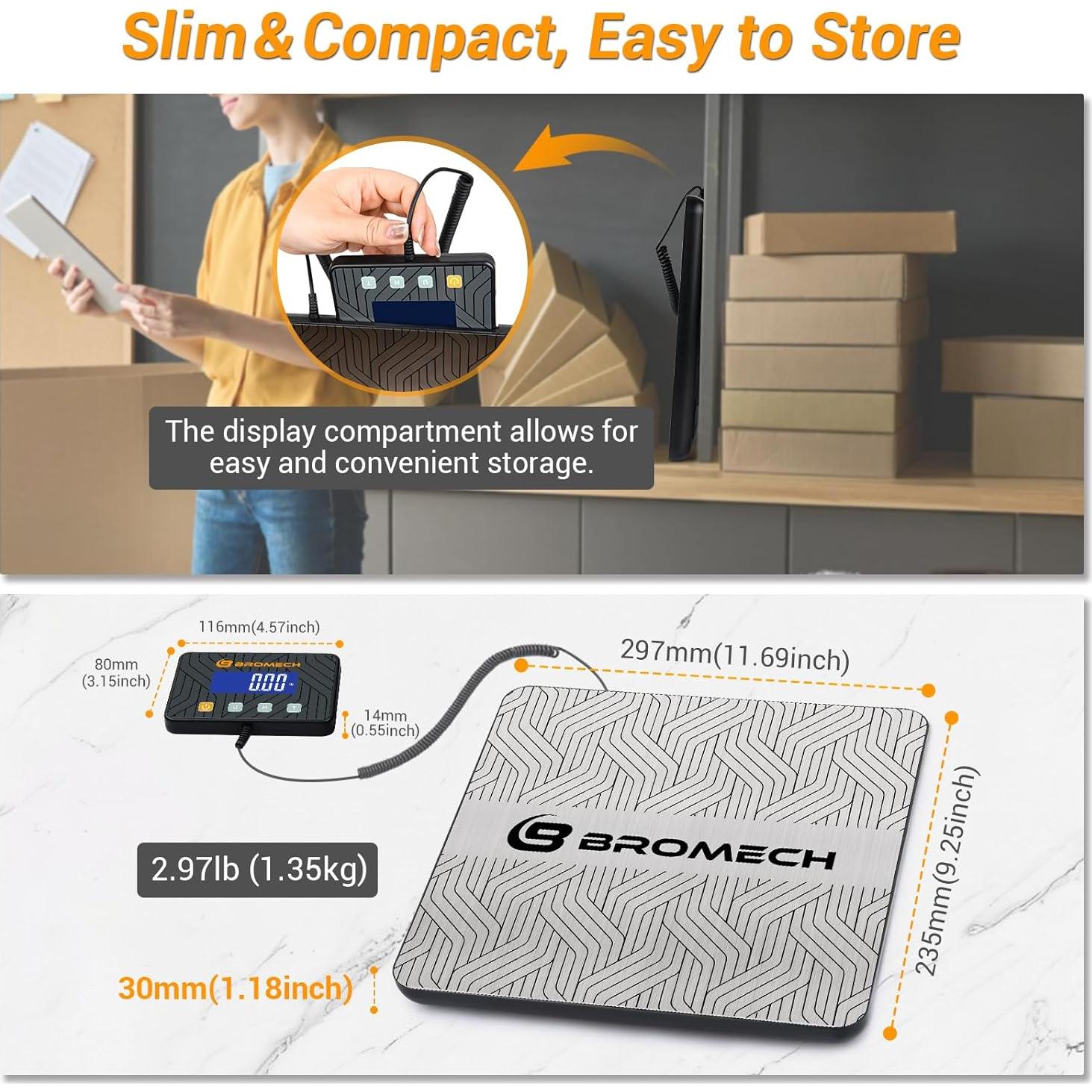Báscula Postal Digital BROMECH BPT 200kg Alta Precisión 10g