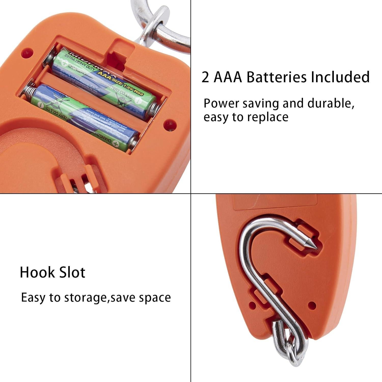 Balanza Digital Colgante Goture 200kg Pantalla LED Portátil