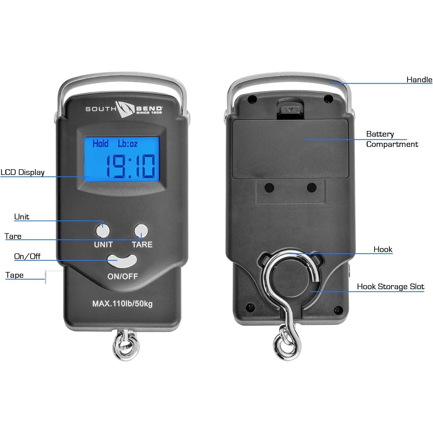 Báscula Digital Colgante South Bend SB-835B 50kg LCD