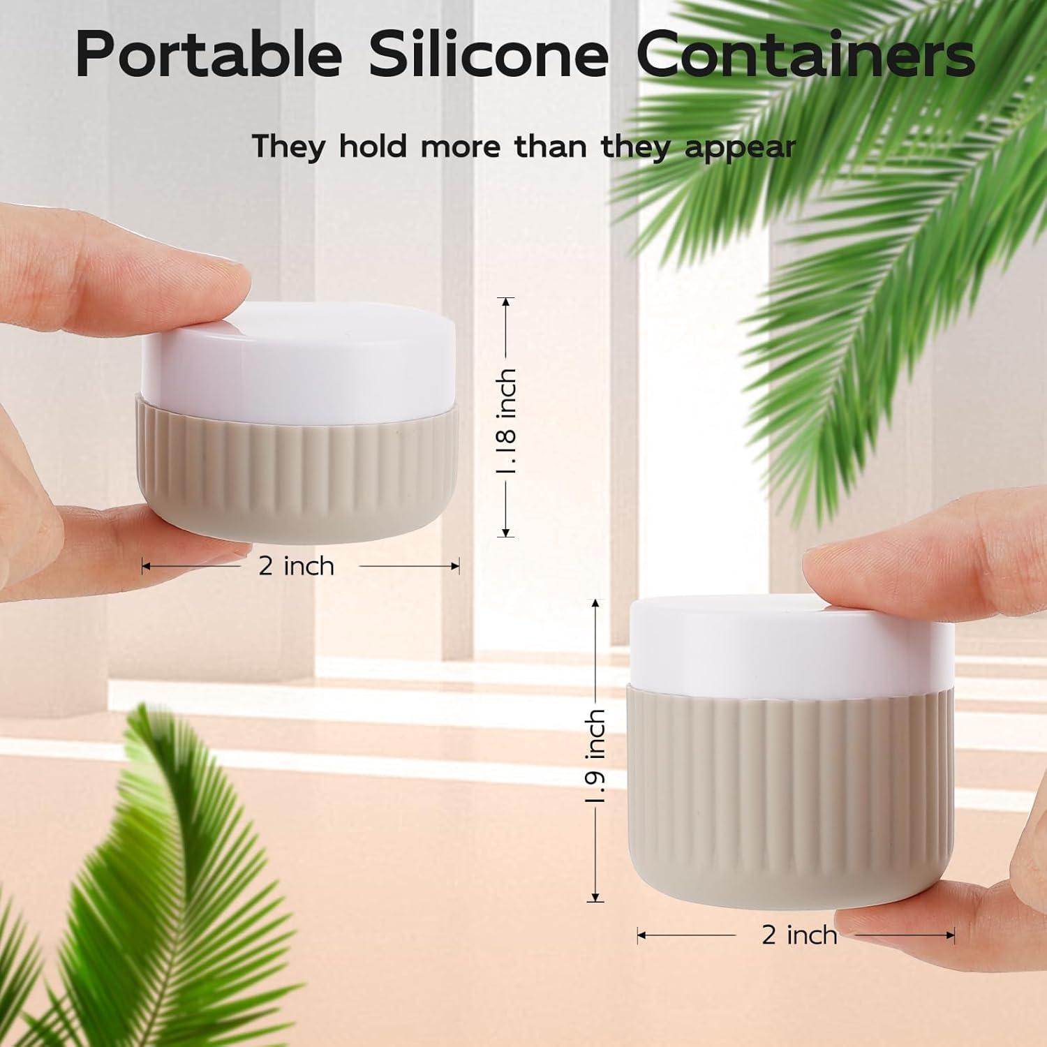 Set de 8 Botellas de Viaje KOUWICH 30ml y 50ml A Prueba de Fugas