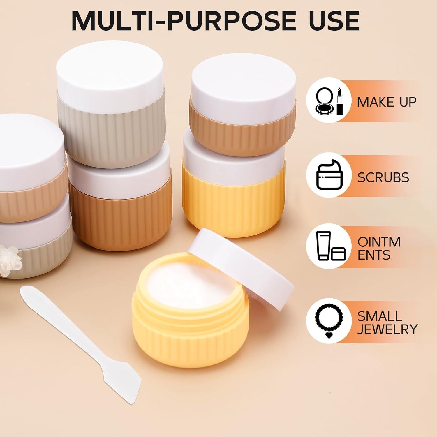 Set de 8 Botellas de Viaje KOUWICH 30ml y 50ml A Prueba de Fugas