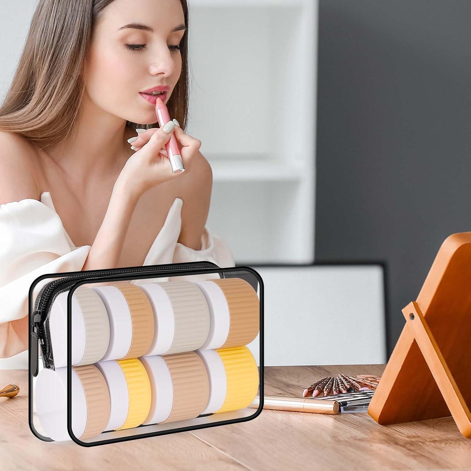 Set de 8 Botellas de Viaje KOUWICH 30ml y 50ml A Prueba de Fugas