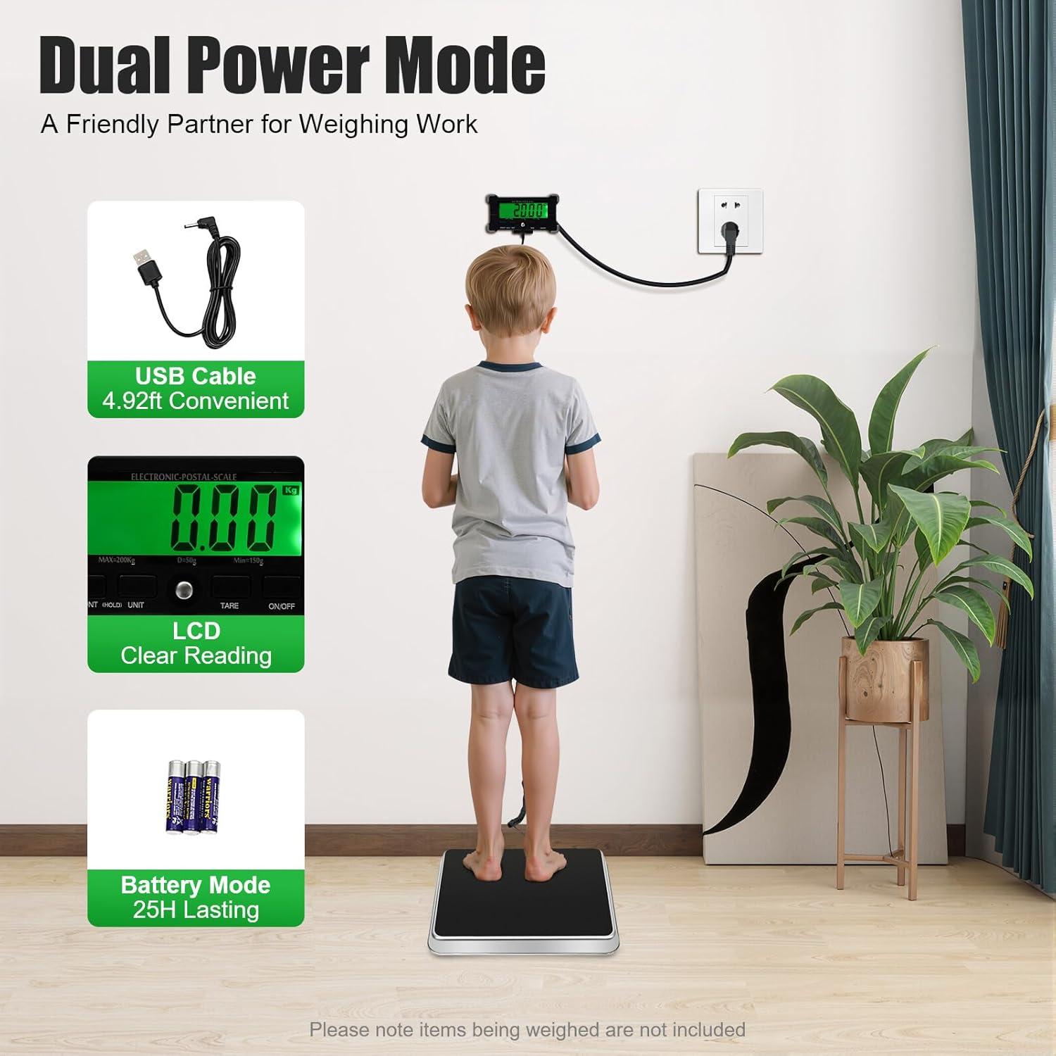 Escala Postal Digital ALSKXaxna 199.66 kg con Pantalla LCD