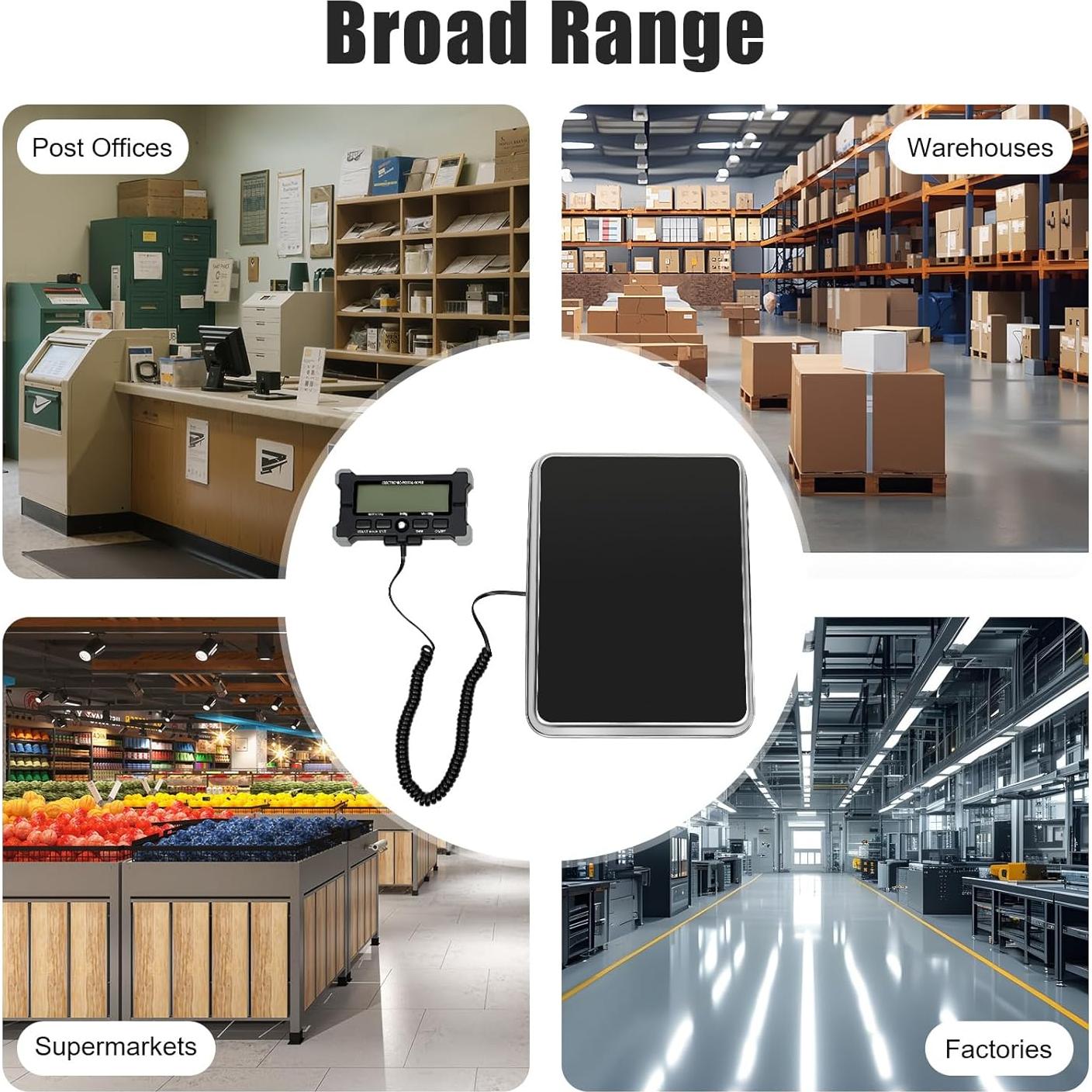 Escala Postal Digital ALSKXaxna 199.66 kg con Pantalla LCD