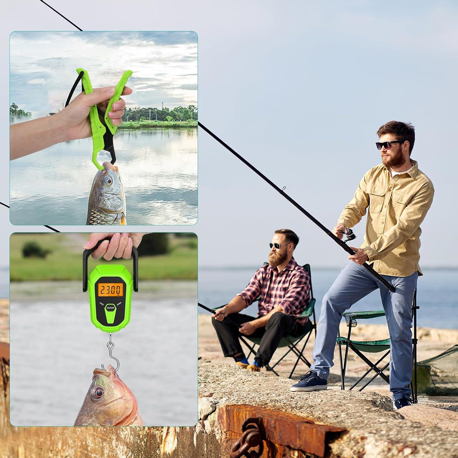 Báscula Digital ORIA para Pescado 50kg con Cinta Métrica