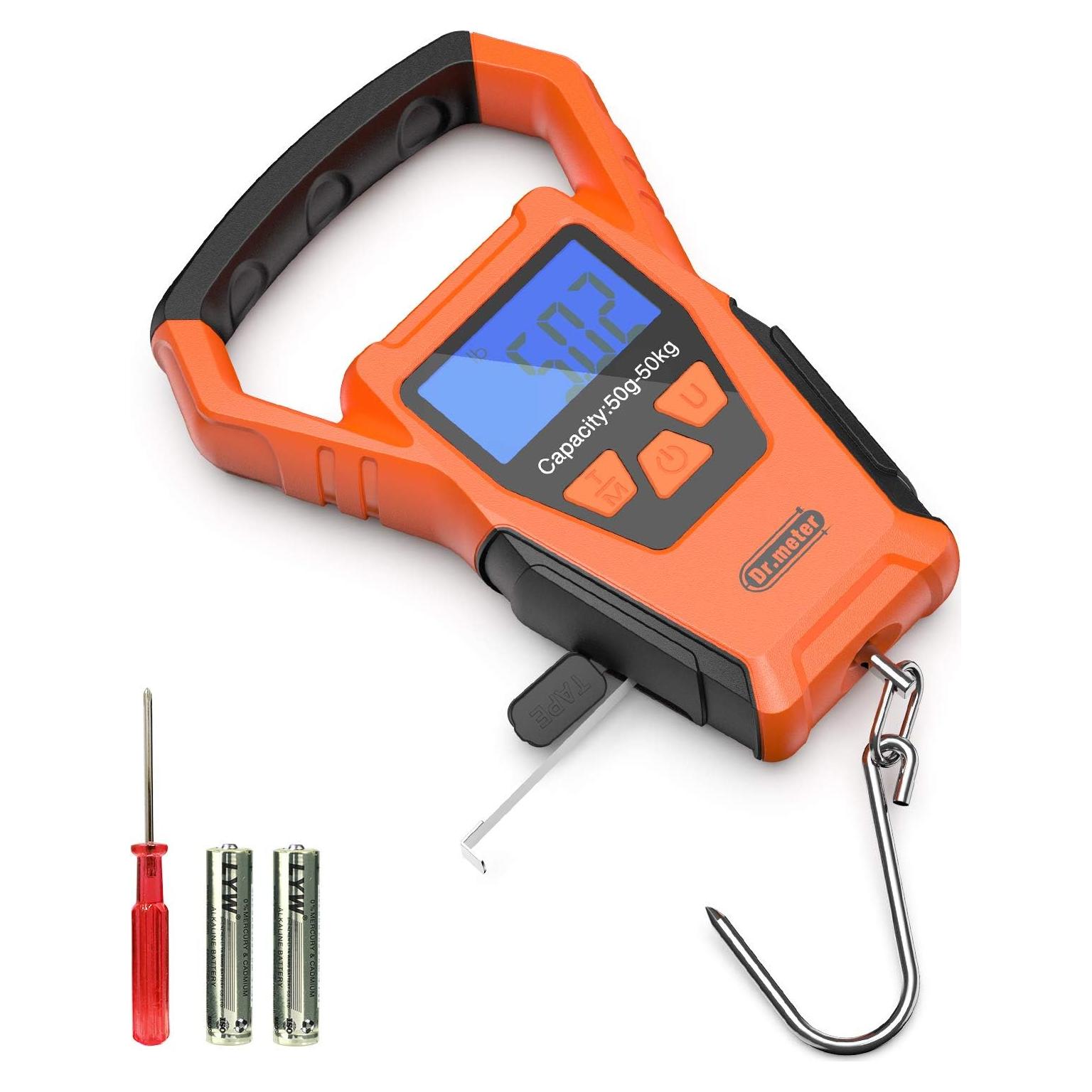 Balanza de Pesca Digital Dr.meter IPX7 50kg con Cinta y Accesorios