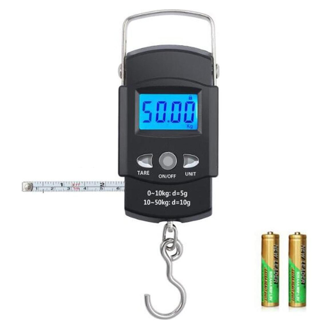 Balanza Digital Portátil TXY 50kg con Pantalla LCD y Cinta Métrica