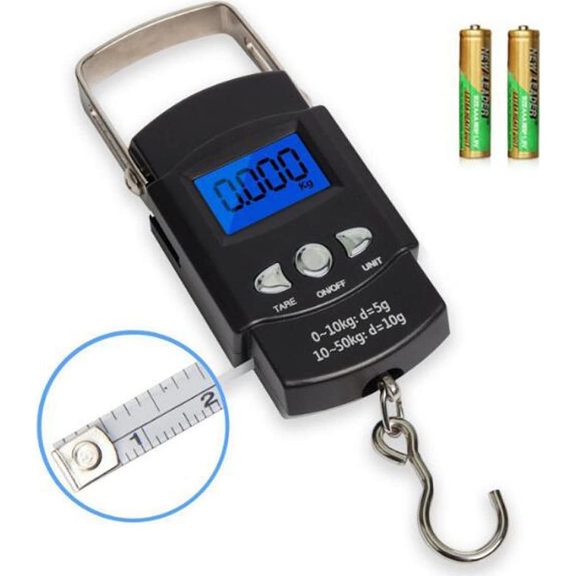 Balanza Digital Portátil TXY 50kg con Pantalla LCD y Cinta Métrica