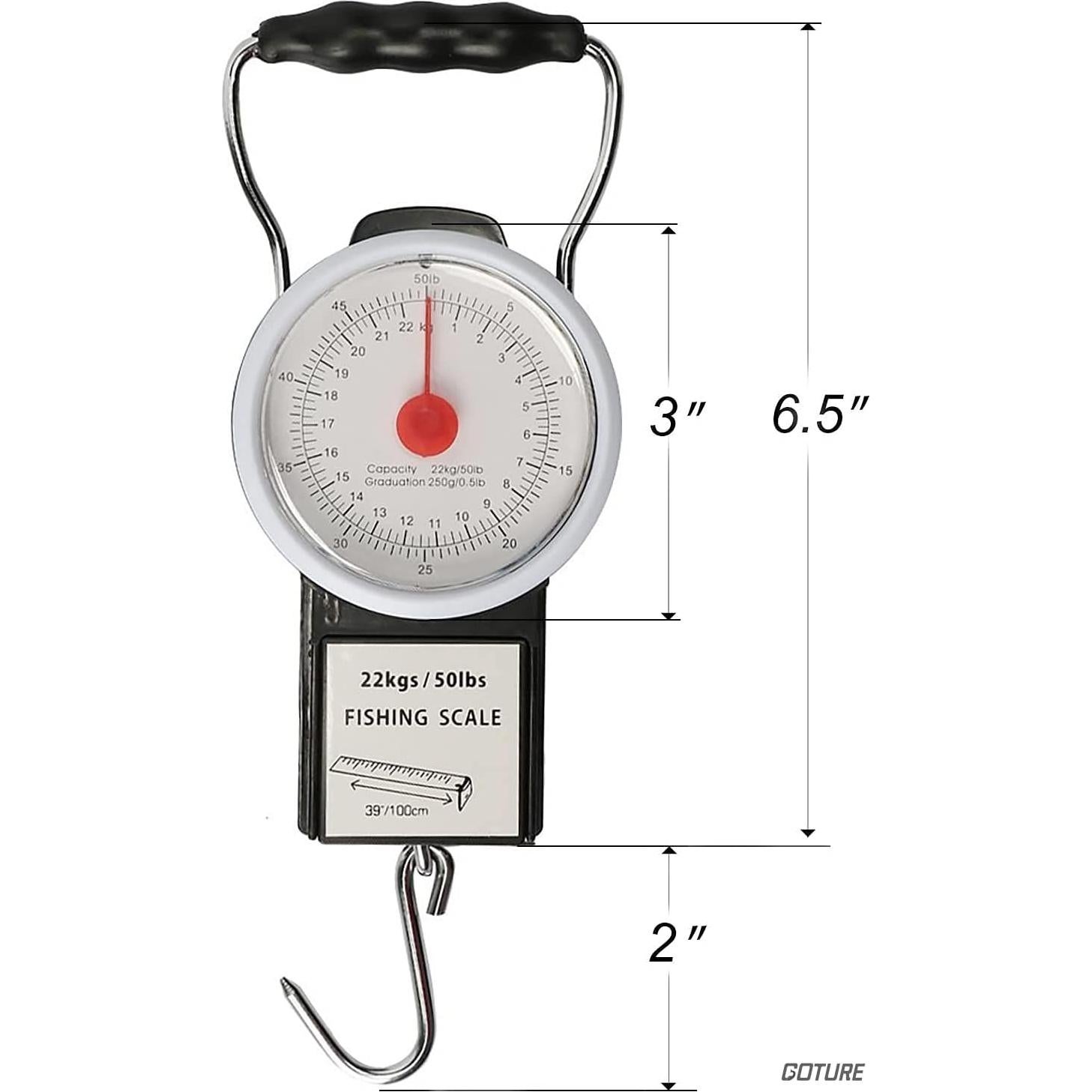 Báscula Colgante de Pesca Goture 22Kg Mecánica Impermeable