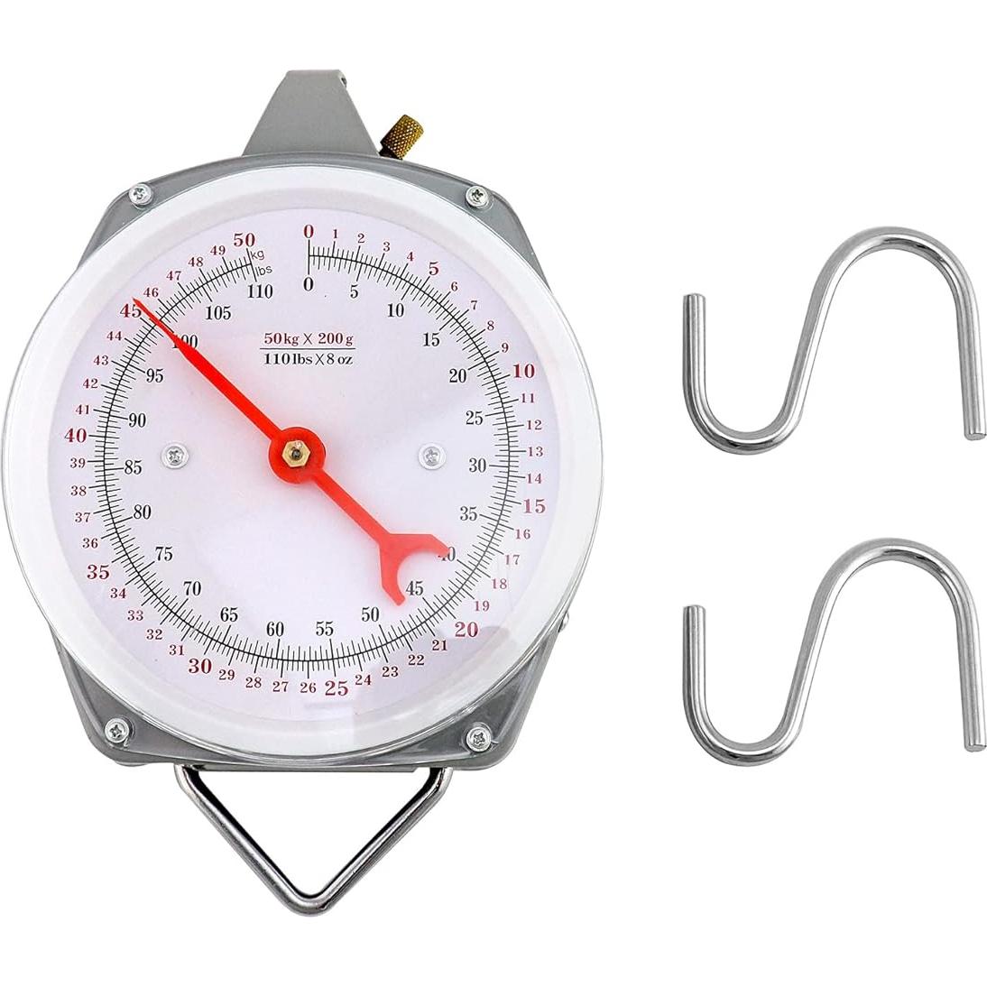 Báscula Colgante de Precisión QWORK 50kg Doble Unidad