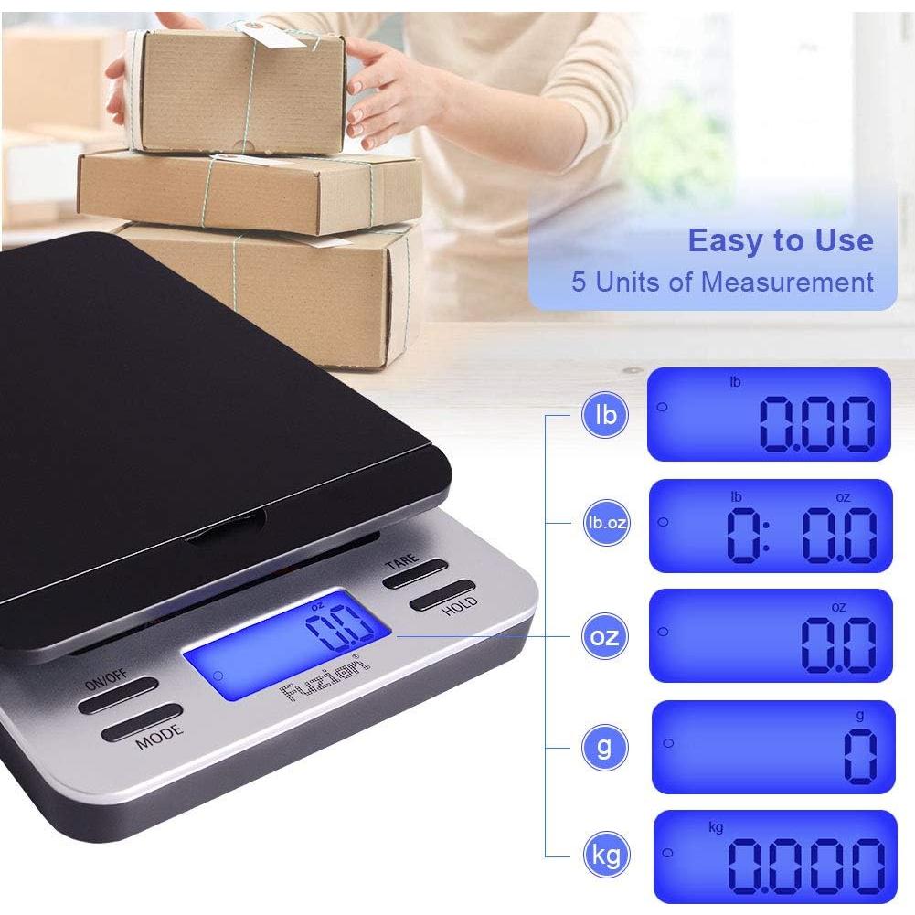 Báscula Postal Digital Fuzion 39 kg con Función Tara y Retención