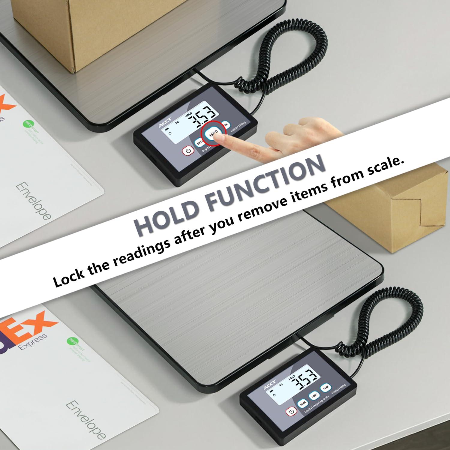 Báscula Postal Digital ACCT 180kg con Función de Tara y Retención