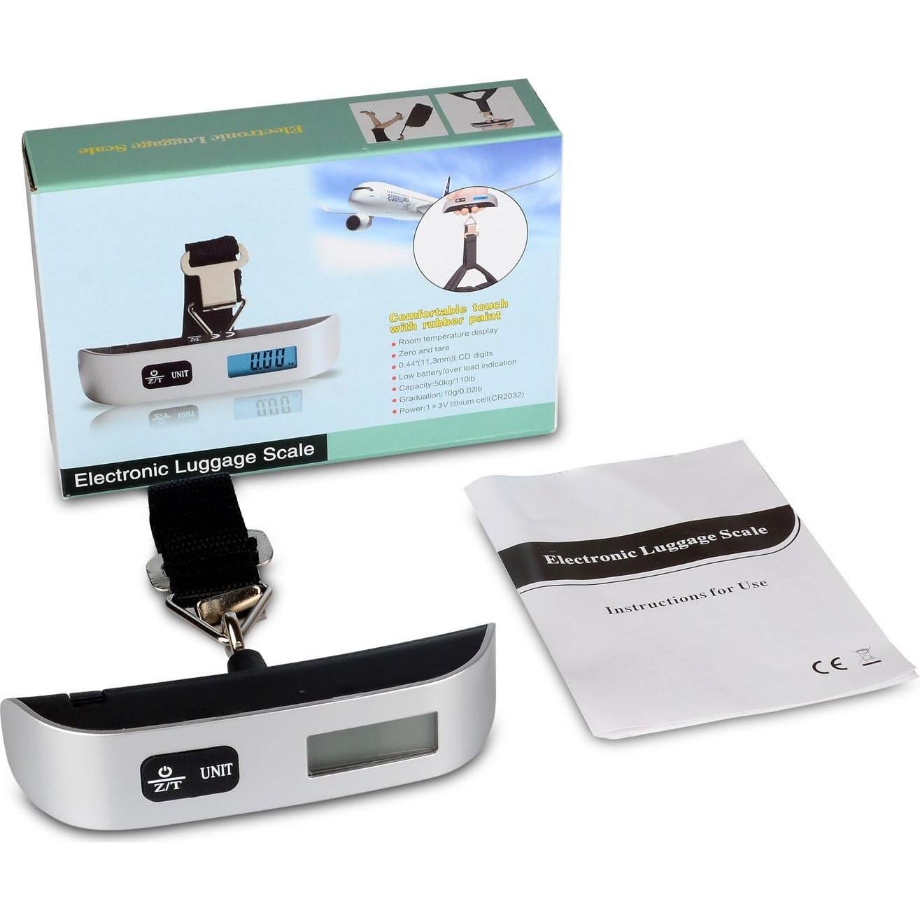 Báscula de Equipaje Digital Shaoguang CT028 50kg LCD Plata