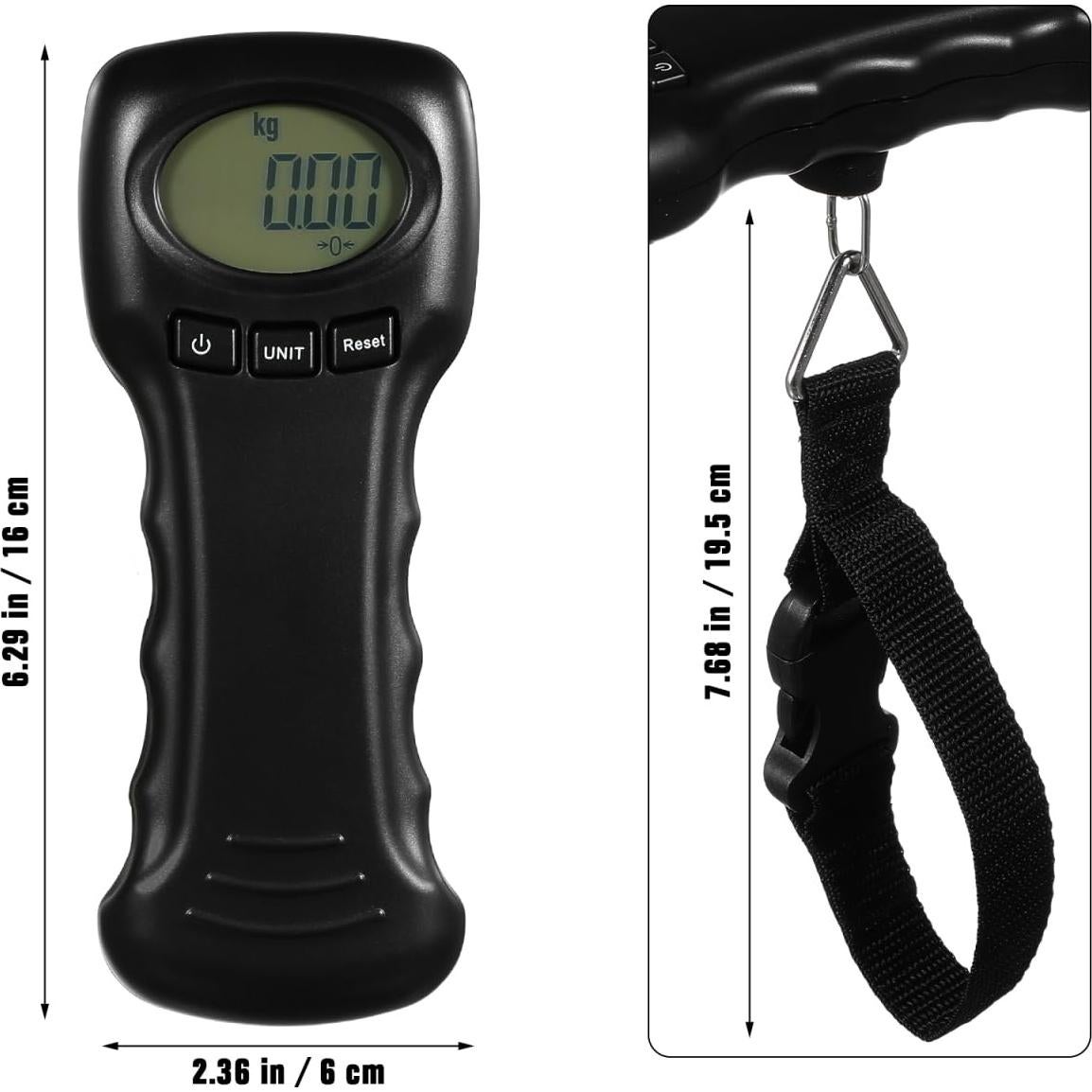 Balanza Digital de Equipaje BESPORTBLE Compacta 19x8cm