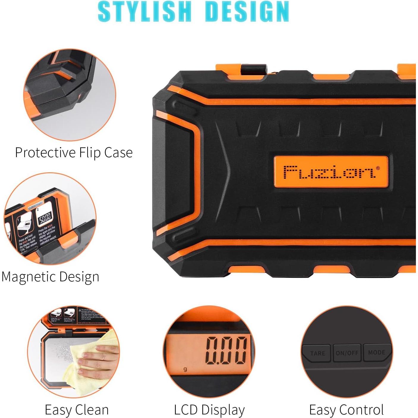 Báscula Digital de Bolsillo Fuzion UF500-OG 500g x 0.01g