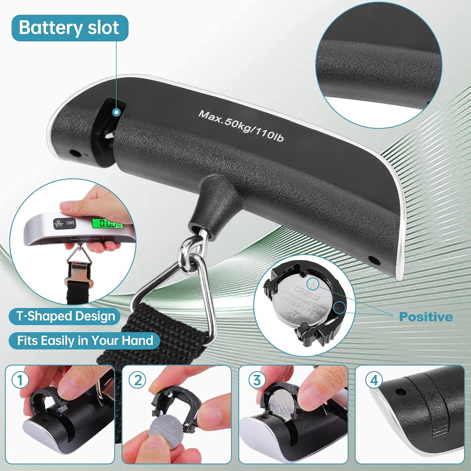 Báscula de Equipaje Digital Visen - 3 Unidades 50kg LCD