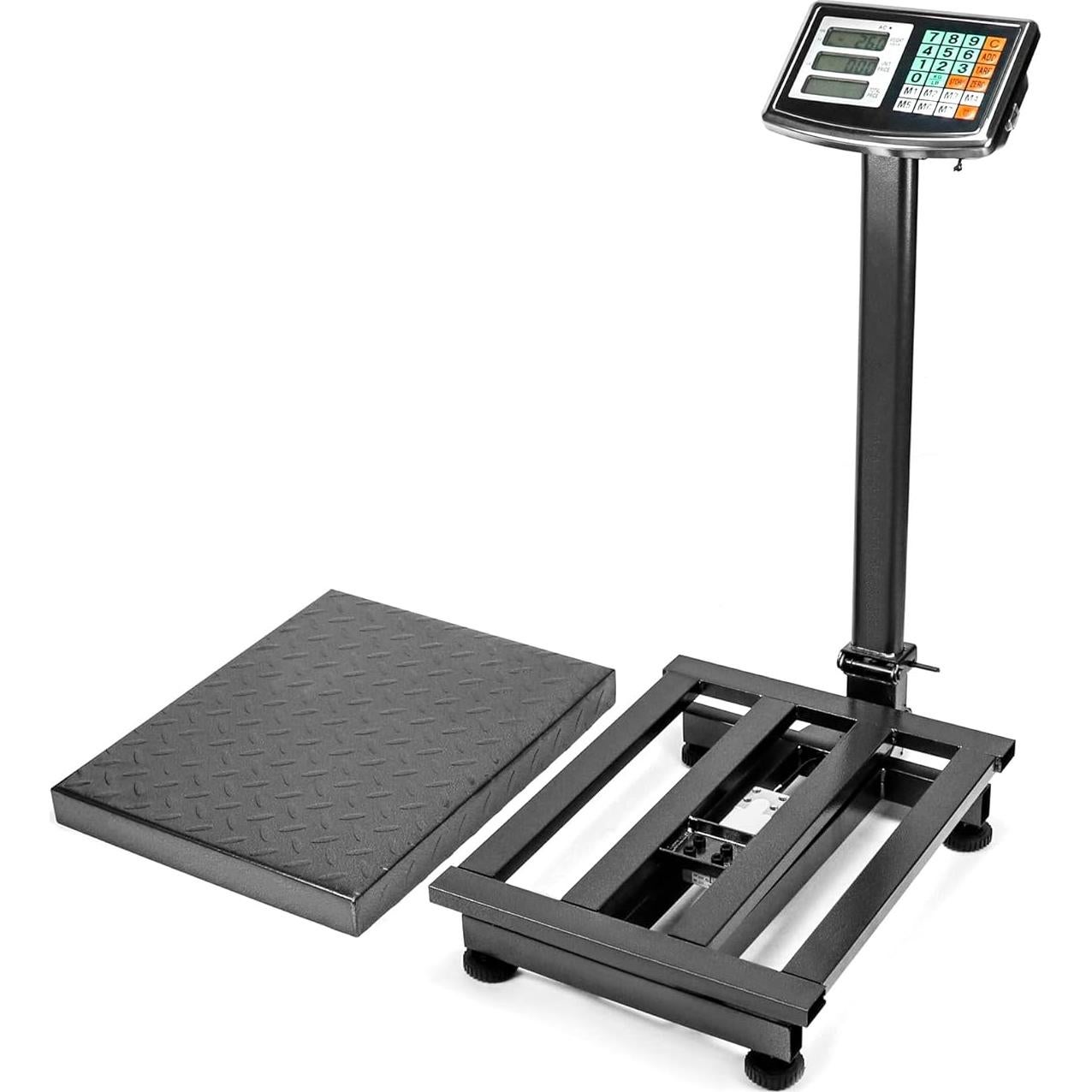 Báscula Postal Digital QWORK 300kg Plegable Acero 50.3x40cm