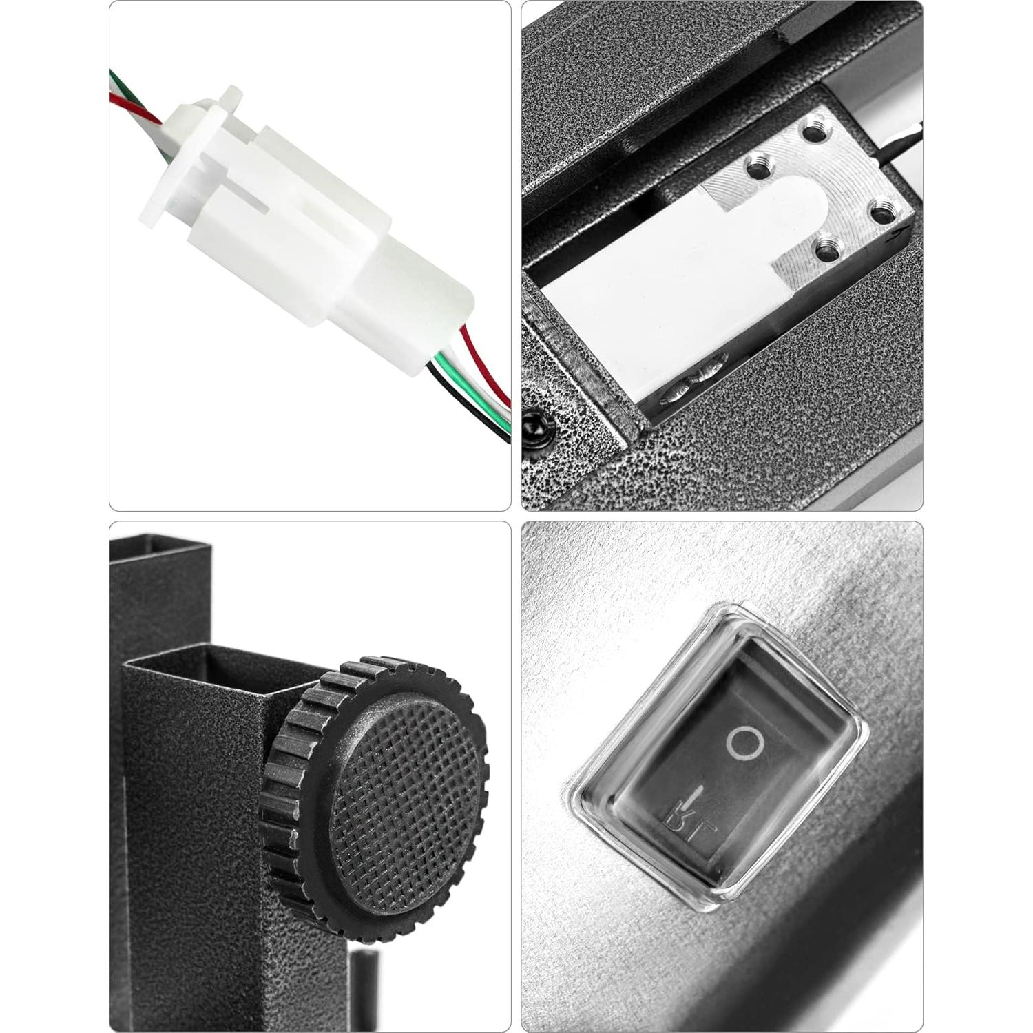 Báscula Postal Digital QWORK 300kg Plegable Acero 50.3x40cm