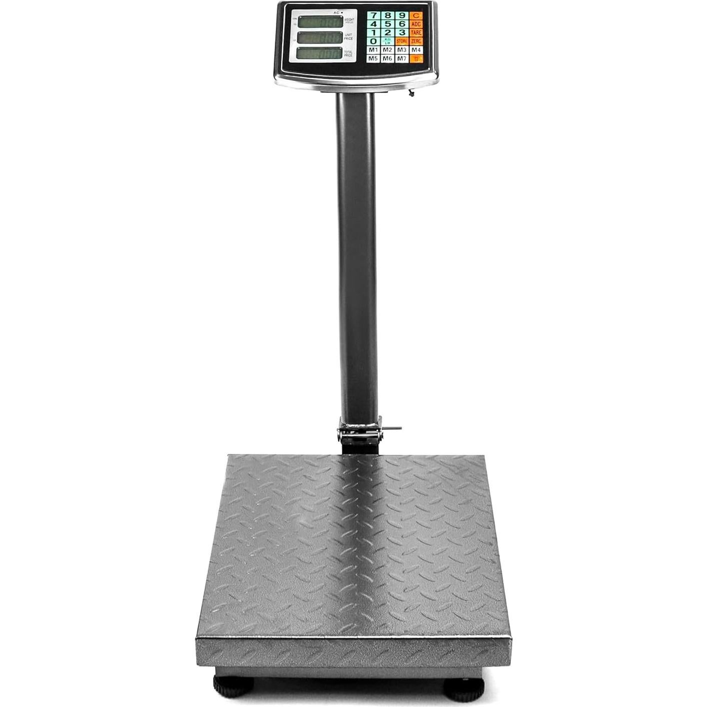 Báscula Postal Digital QWORK 300kg Plegable Acero 50.3x40cm