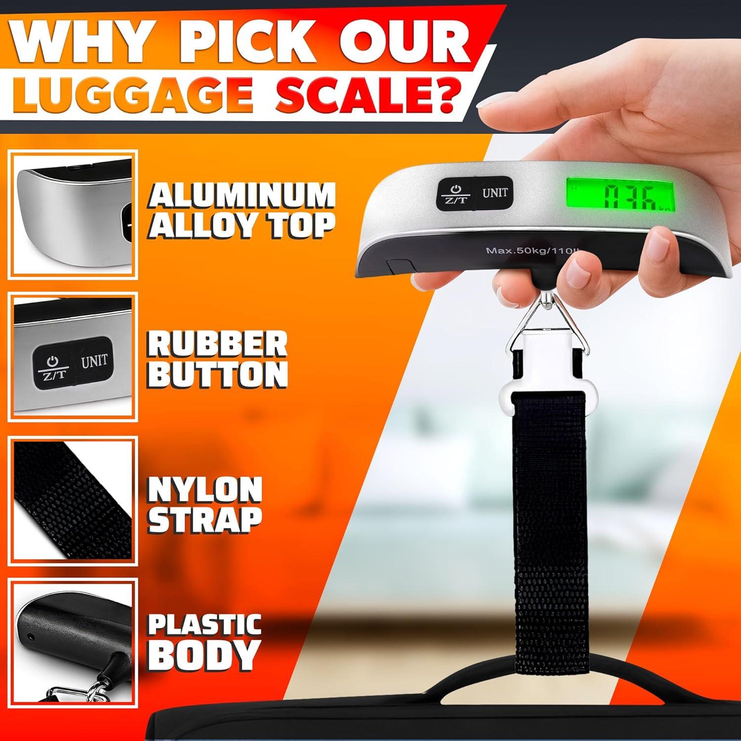 Báscula de Equipaje Portátil V TOWER 50kg Digital