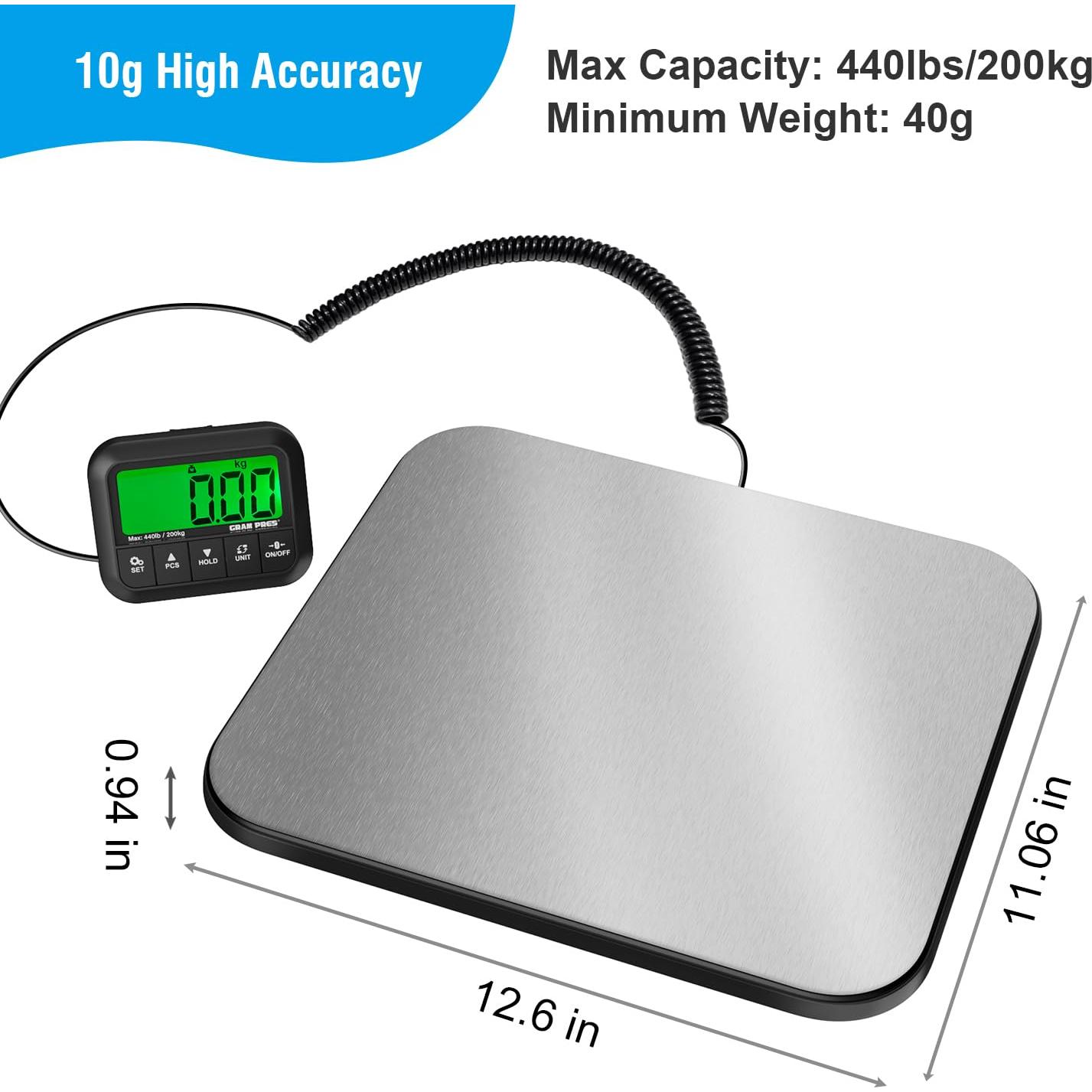 Báscula Digital de Franqueo GRAM PRES 200 kg/10 g con Tara