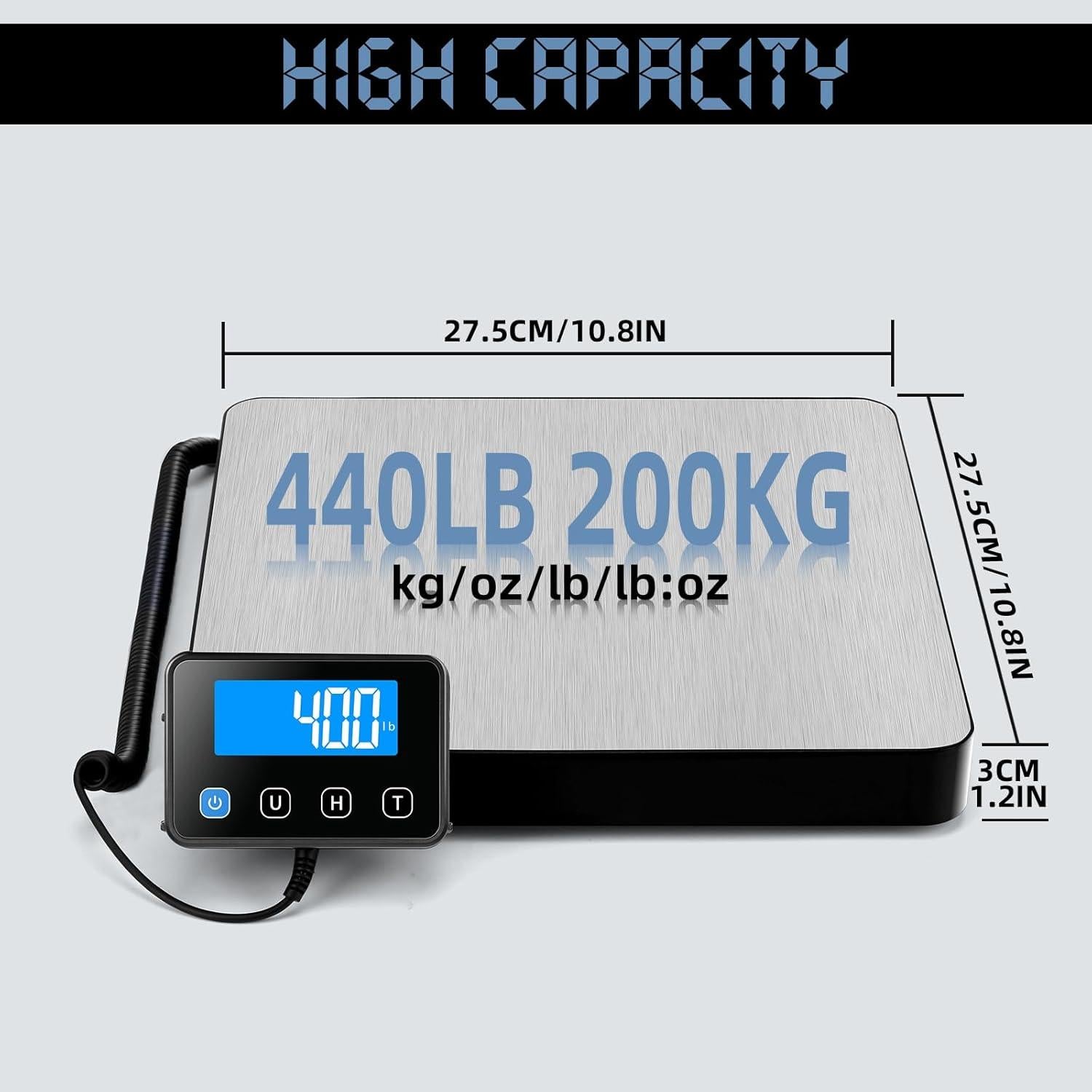 Báscula de Envío Drcowu 200kg Digital con Retención y Tara