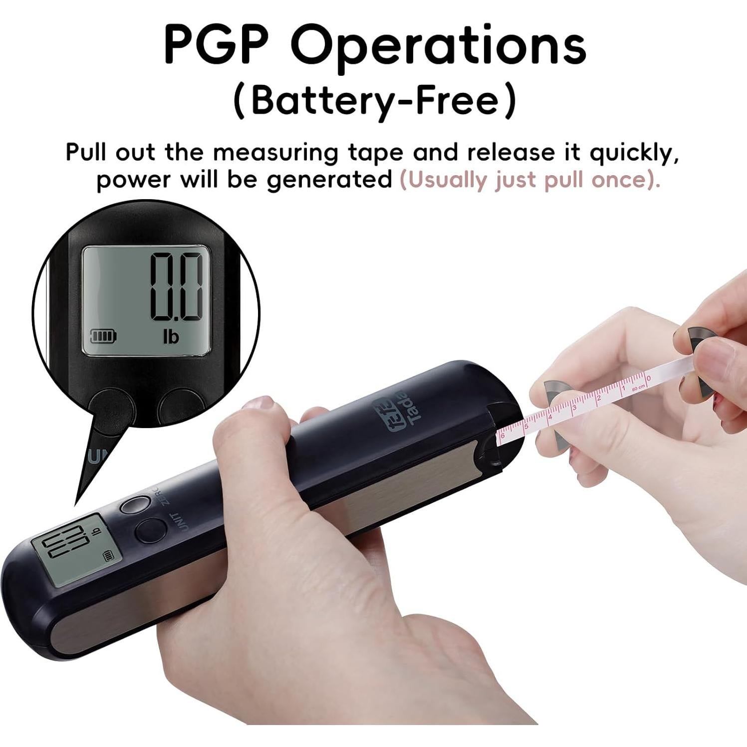 Escala de Equipaje Mecánica Tada 50kg Sin Batería con Cinta Métrica