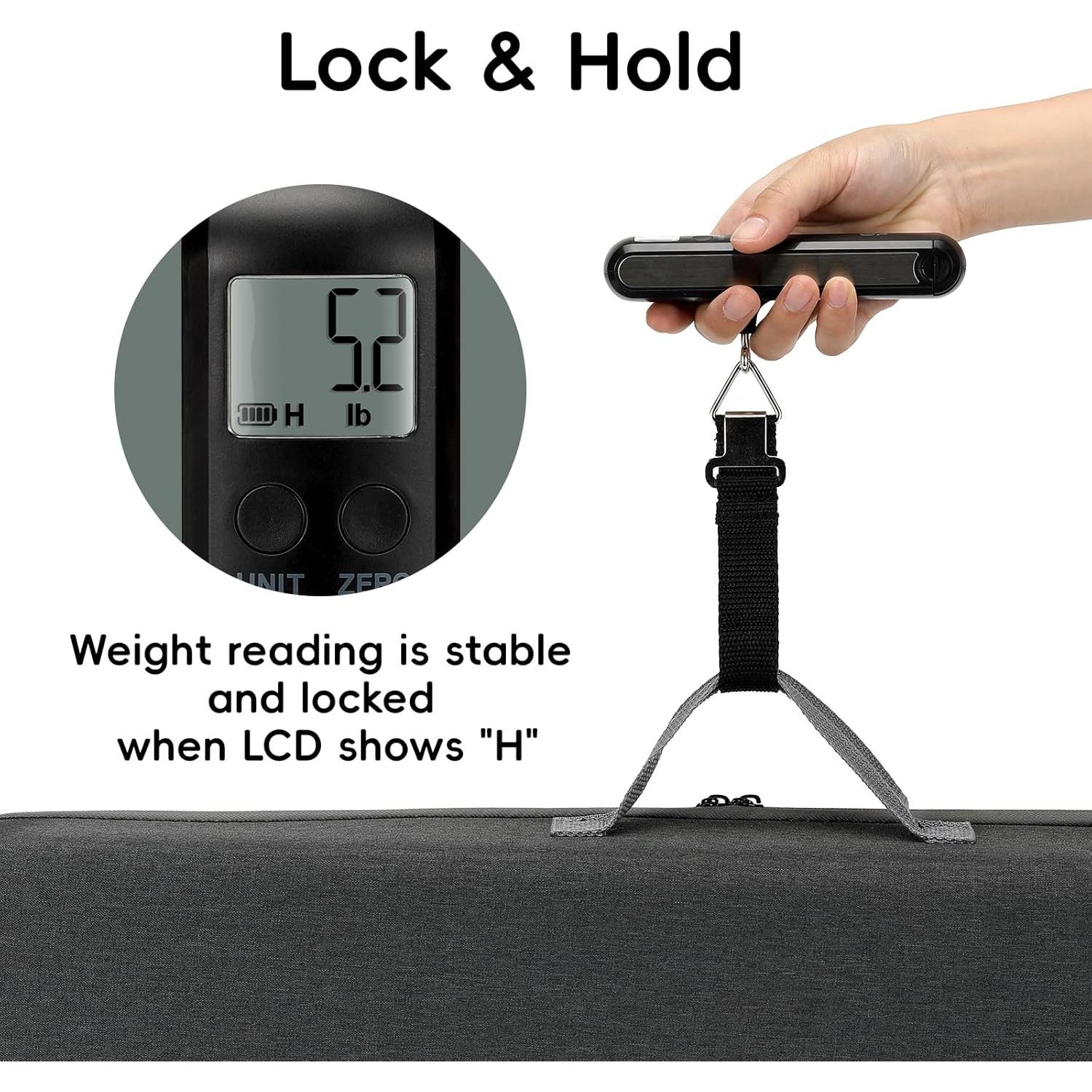 Escala de Equipaje Mecánica Tada 50kg Sin Batería con Cinta Métrica