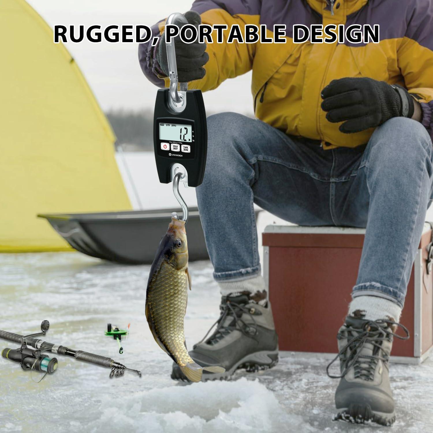 Báscula Colgante Digital UNIWEIGH 300kg con Pantalla LCD