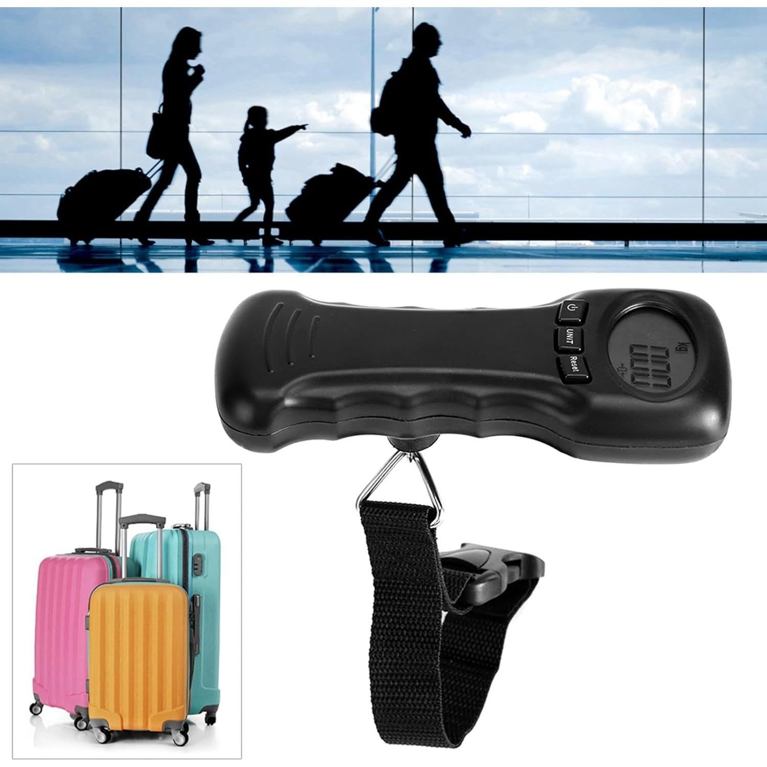 Báscula de Equipaje Digital TROUVAILLE 44kg Pantalla LCD