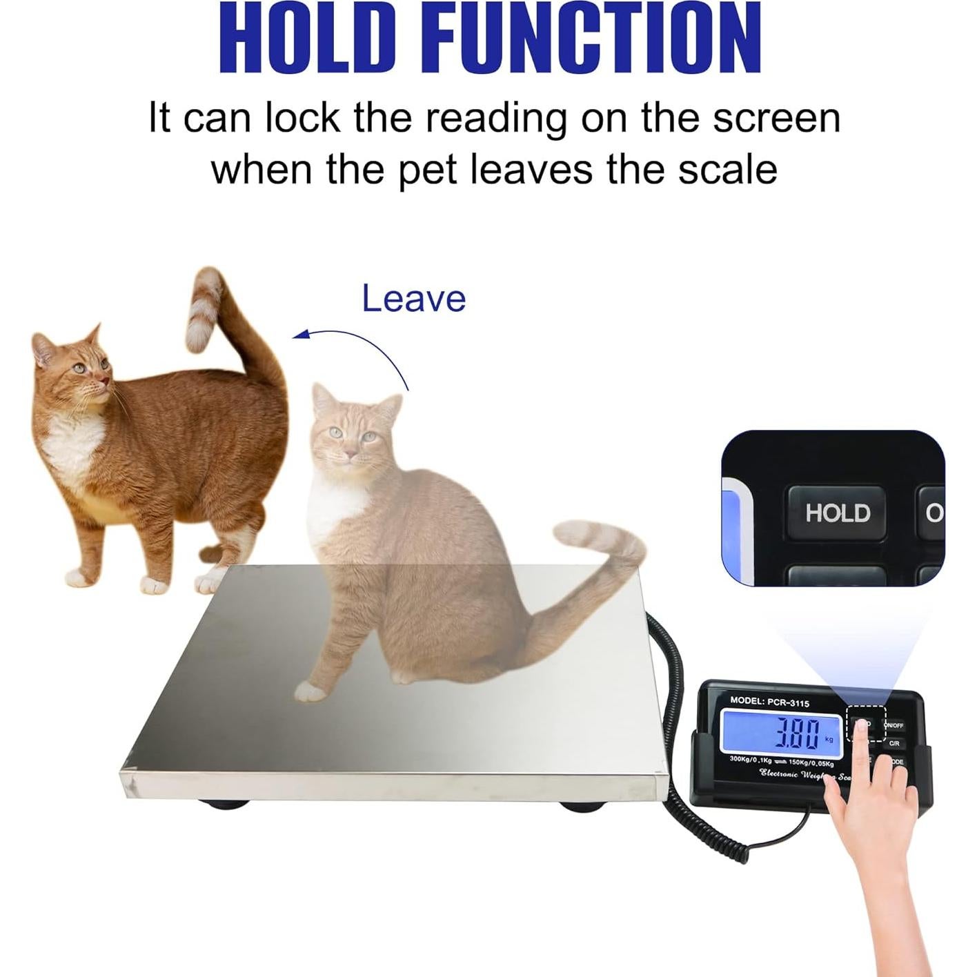Balanza Postal Digital Charmline 299.37kg Acero Inoxidable 38.1x30.5cm
