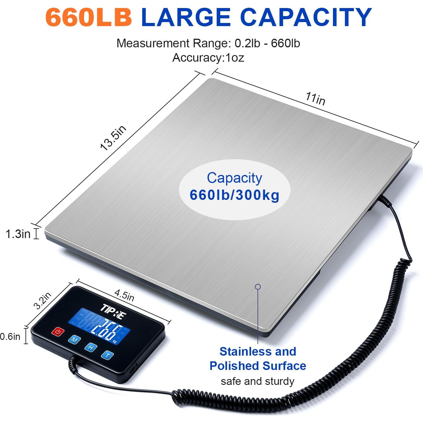 Escala Postal Digital TIPRE 299.37kg Acero Inoxidable Precisa