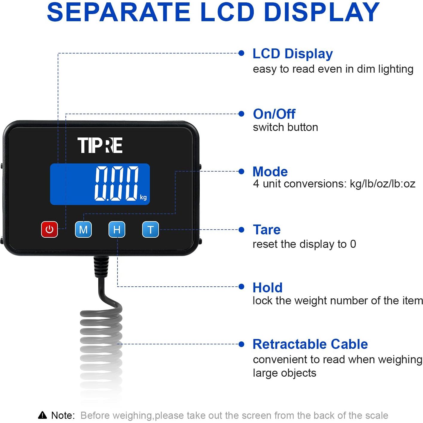 Escala Postal Digital TIPRE 299.37kg Acero Inoxidable Precisa
