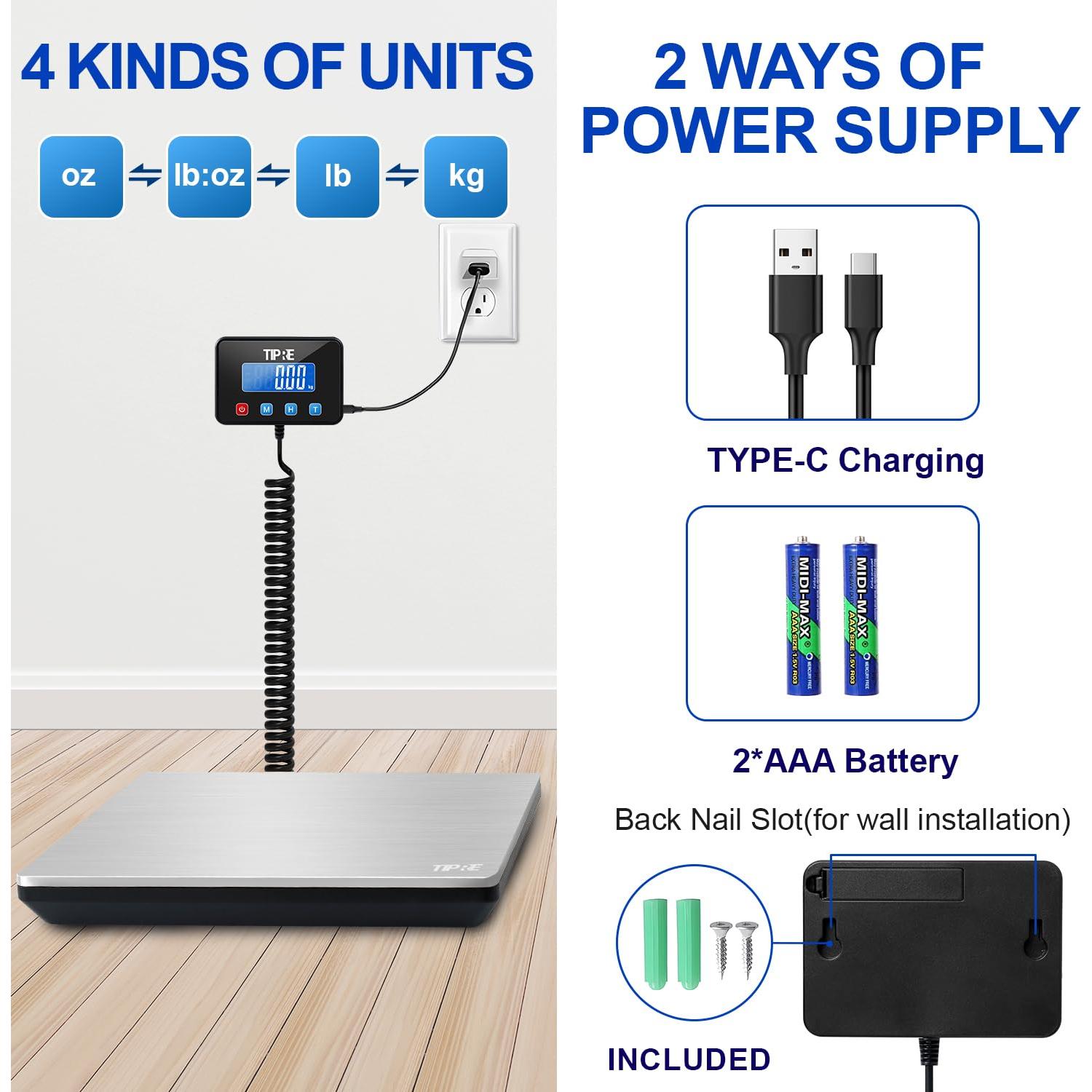 Escala Postal Digital TIPRE 299.37kg Acero Inoxidable Precisa