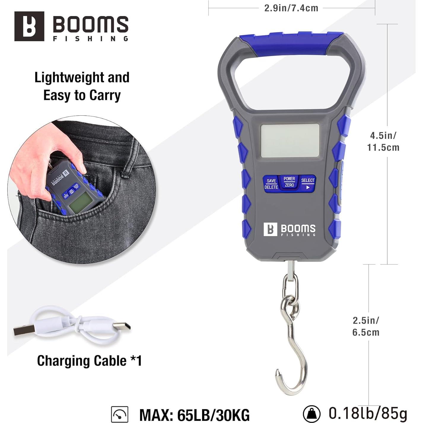 Báscula Digital para Pescado Booms Fishing 30kg USB Ergonómica